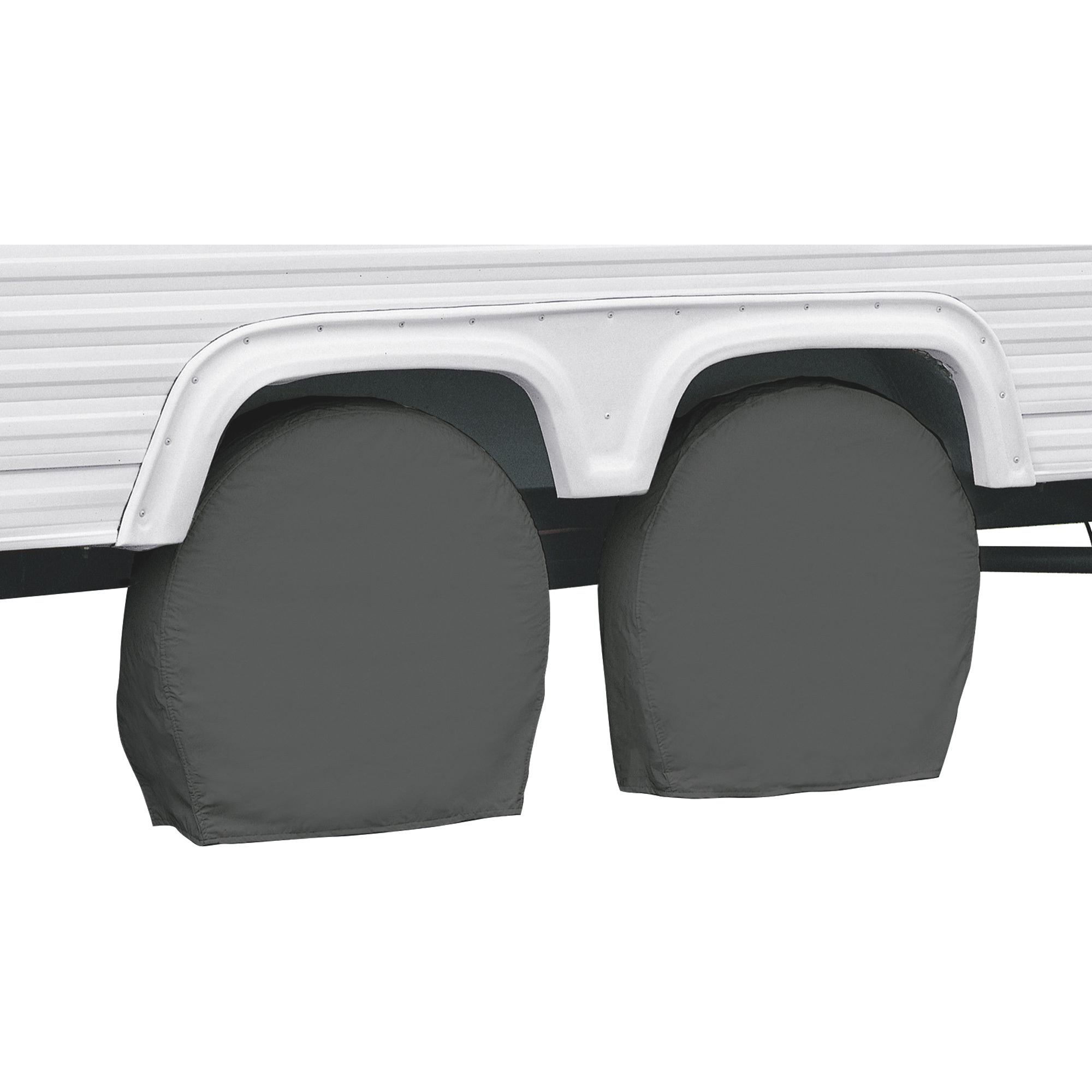 Classic Accessories OverDrive RV Wheel Covers, Gray, Fits 37-41in. Dia. x 9.25in.W Wheels, Model# 76270